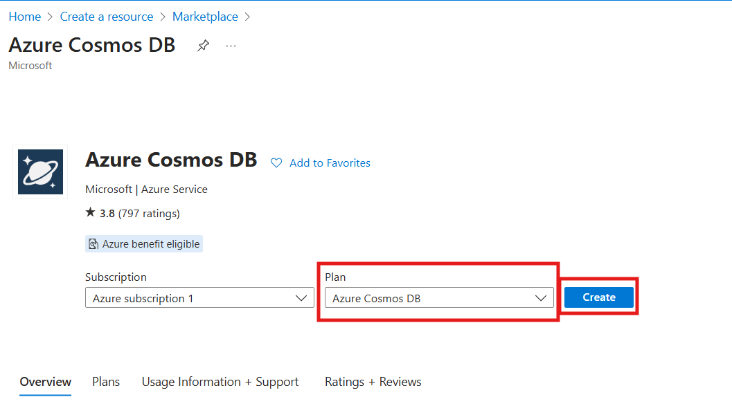 Create Cosmos DB