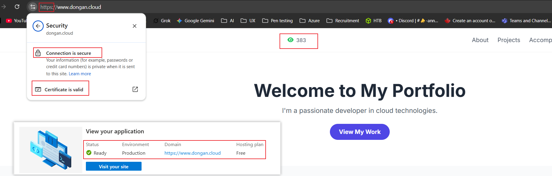 Custom Domain Live Test